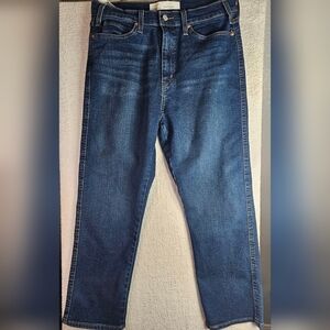 Levi Strauss Signature Gold Petite High Rise Straight Jeans W32 Size 14